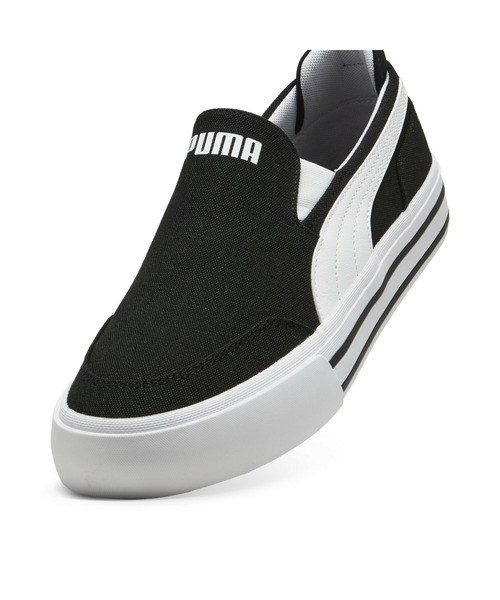 「PUMA」 スリッポン 28.0cm ブラック×ホワイト メンズ_画像6