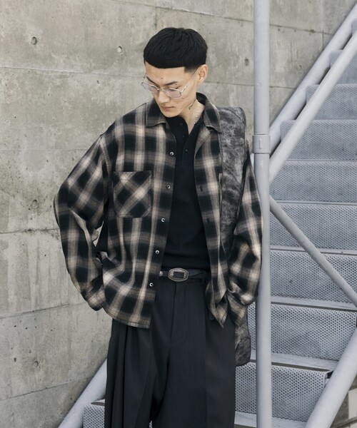 FREAK'S STORE（フリークスストア） 長袖シャツ LARGE ブラック メンズ