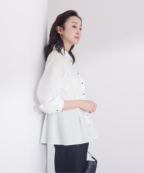 「ur's」 長袖シャツ S ネイビー レディース_画像7