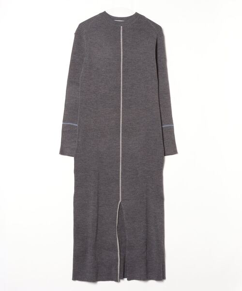 ダークグレー ニットワンピース 長袖 CITEN（シテン） ニットワンピース FREE ダークグレー レディース