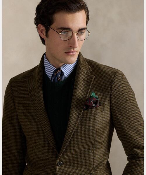 ✨美品✨RALPH LAUREN　ラルフローレン　ウールジャケット 　ブラウン 美品✨ポロラルフローレン テーラードジャケット ツイード