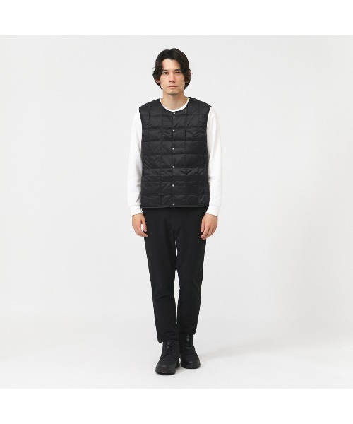 TAION（タイオン） ダウンベスト ベスト TAION CREW NECK BUTTON DOWN
