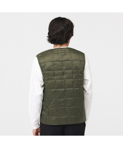 TAION（タイオン） ダウンベスト ベスト TAION CREW NECK BUTTON DOWN