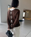 tシャツ 2WAYツイストシアーテレコトップス...の詳細画像4
