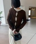 tシャツ 2WAYツイストシアーテレコトップス...の詳細画像5