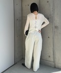tシャツ 2WAYツイストシアーテレコトップス...の詳細画像3