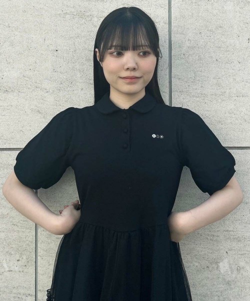 「F i.n.t」 半袖ワンピース FREE ピンクベージュ レディース_画像4