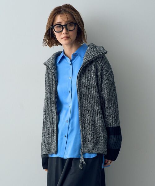 「Editt by YECCA VECCA」 ニットカーディガン FREE ブラック レディース_画像3