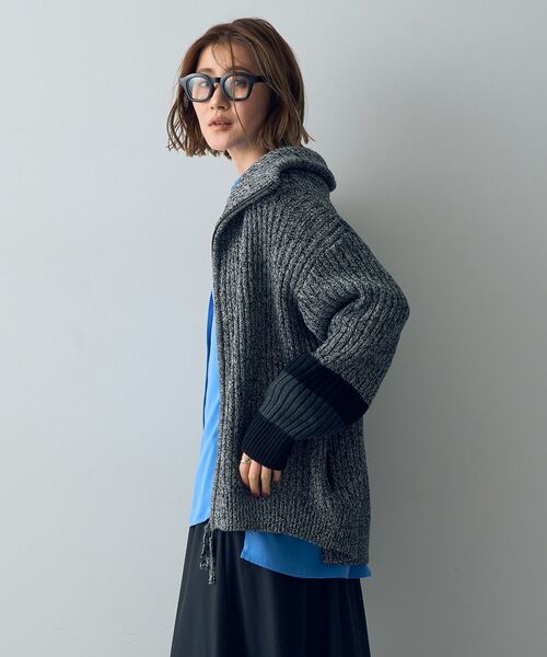 「Editt by YECCA VECCA」 ニットカーディガン FREE ブラック レディース_画像7