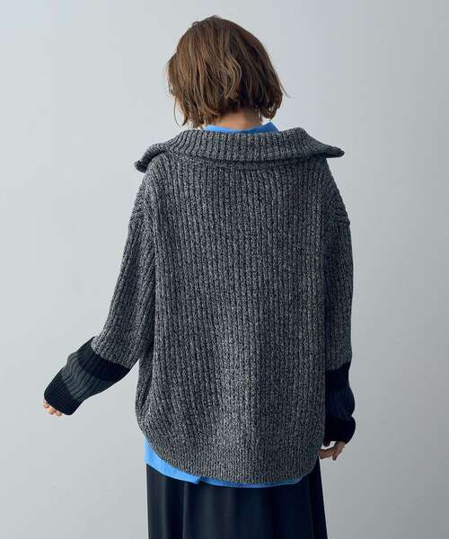 「Editt by YECCA VECCA」 ニットカーディガン FREE ブラック レディース_画像8