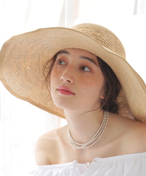 「GRILLO」 ストローハット FREE ベージュ レディース_画像3