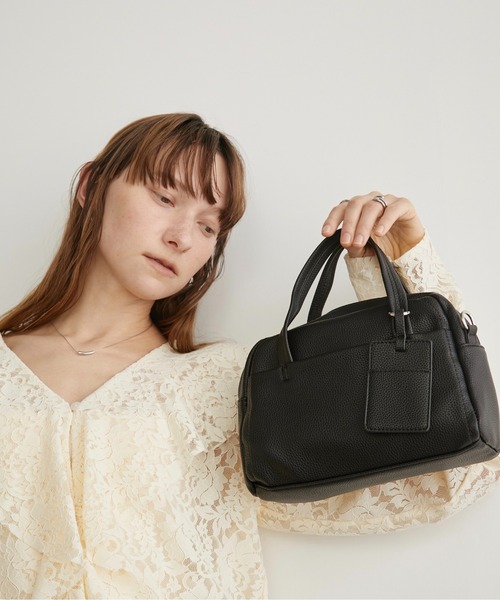 LOSCa ショルダーバッグ バッグ フェイクレザーコンパクトショルダー