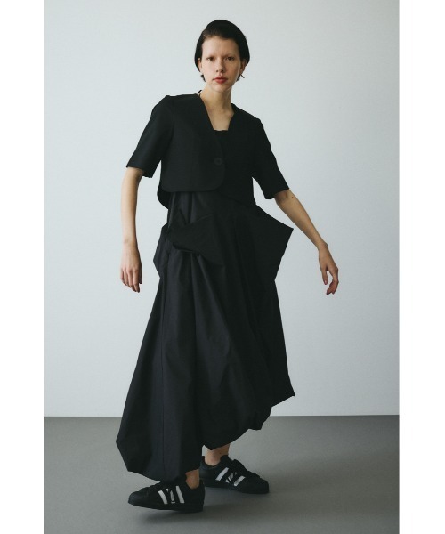 HeRIN.CYE コート アウター CLO Round hem half sleeve JK クロ