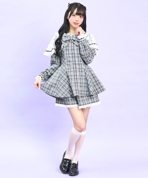 【パーティーに！】ラインストーン＆花柄　セットアップ　ｇ07 Secret Honey（シークレットハニー） セットアップ レースケープ