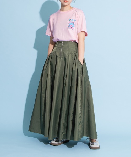 「PUNYUS」 フレアスカート 2 ブラック レディース_画像3