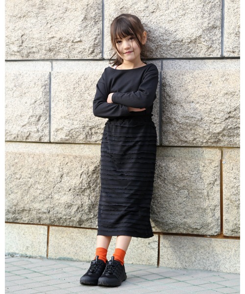 「瞬足」 「KIDS」ローカットスニーカー 23.0cm ブラック×ブラック キッズ_画像3