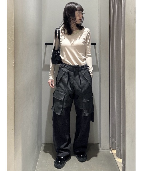SLY（スライ） tシャツ LACE DOCKING CUT TOPS レースドッキングカット