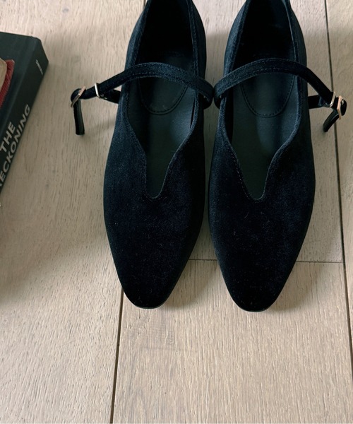 「on:nue」 フラットパンプス 23.5cm ブラック レディース_画像3