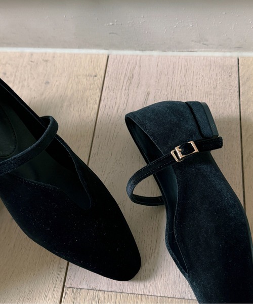 「on:nue」 フラットパンプス 23.5cm ブラック レディース_画像6