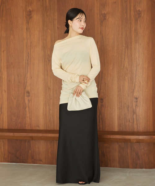 Plage  新品★ sweat drape Tシャツ★ セール】《WEB限定追加》Sweat drape Tシャツ（Tシャツ/カットソー