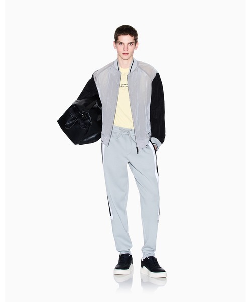 Emporio Armani カラーブロック パファージャケット ARMANI EXCHANGE（アルマーニエクスチェンジ）の「【A|X アルマーニ