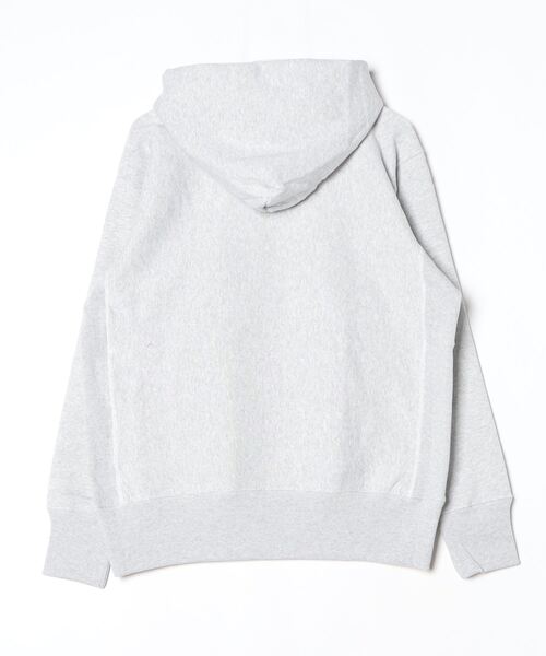 「Champion」 プルオーバーパーカー LARGE シルバーグレー メンズの画像