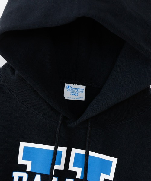 「Champion」 プルオーバーパーカー LARGE シルバーグレー メンズの画像