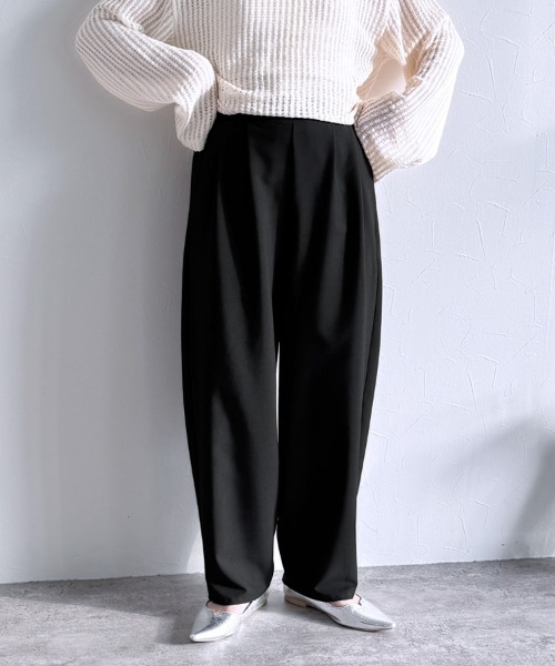 「reca」 スラックス M ダークブラウン レディース_画像5