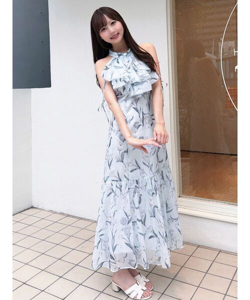 MERCURYDUO（マーキュリーデュオ） ワンピース 花柄アメスリラッフル