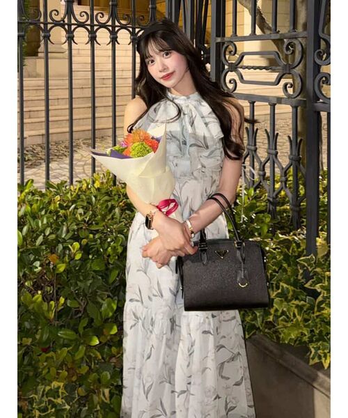 MERCURYDUO（マーキュリーデュオ） ワンピース 花柄アメスリラッフル