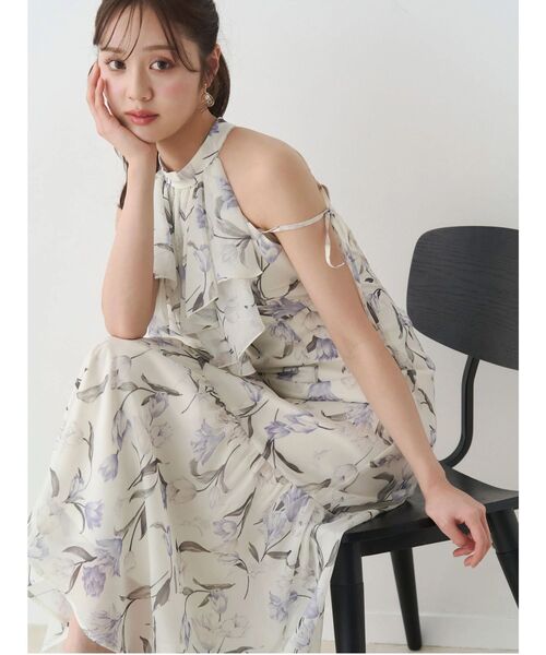 MERCURYDUO（マーキュリーデュオ） ワンピース 花柄アメスリラッフル