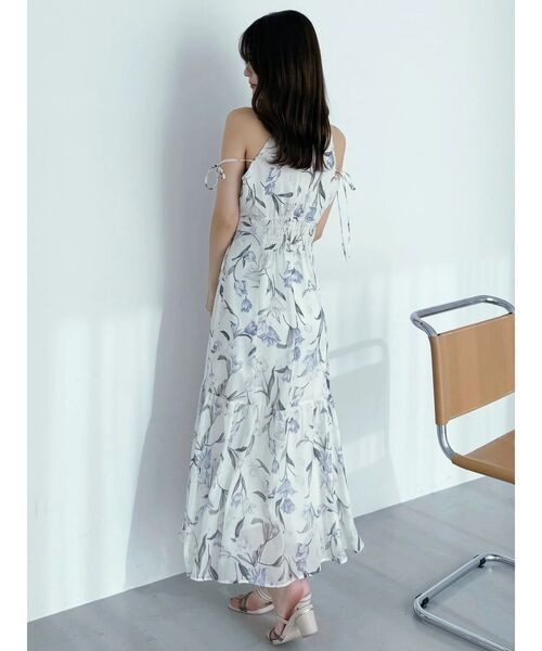 ワンピース 花柄アメスリラッフルワンピースの画像