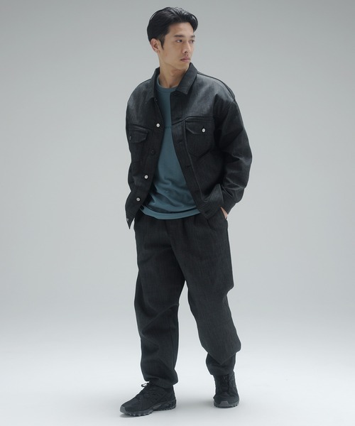 「New Balance」 デニムパンツ LARGE ブラック メンズの画像