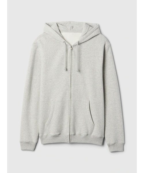 GAP グレー フルジップパーカー Sサイズ GAP（ギャップ） ジップアップパーカー S ライトグレー メンズ