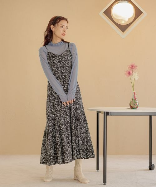 「mysty woman」 コンビワンピース FREE ブラック レディース_画像8