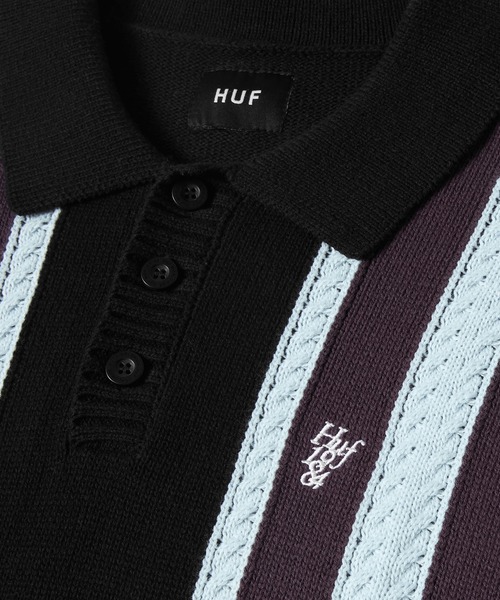 「HUF」 長袖ニット SMALL ブラック メンズ_画像3