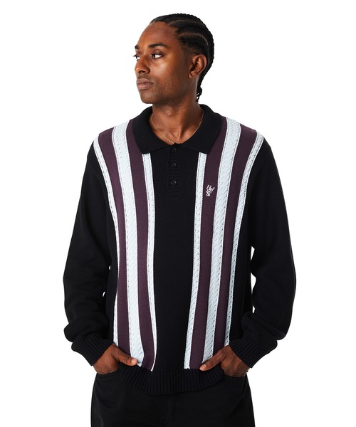 「HUF」 長袖ニット SMALL ブラック メンズ_画像5