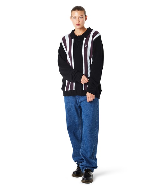 「HUF」 長袖ニット SMALL ブラック メンズ_画像7