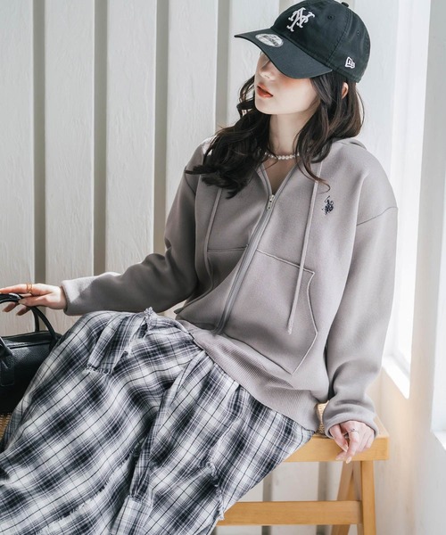 U.S. POLO ASSN.（ユーエスポロアッスン） パーカー W's オーバー