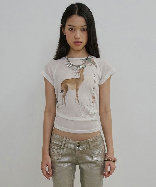SCULPTOR（スカルプター） tシャツ Zen Deer Tee レディース メンズ