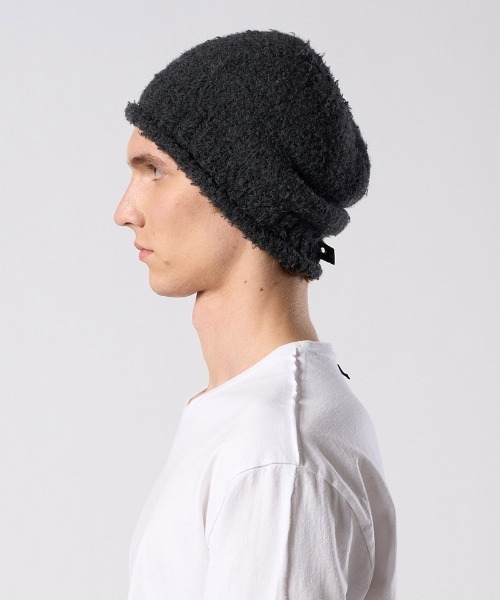wjk ニット帽 ニットキャップ mko13614- fancy yarn roll beanie