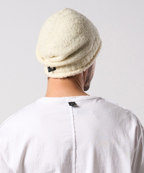 wjk ニット帽 ニットキャップ mko13614- fancy yarn roll beanie
