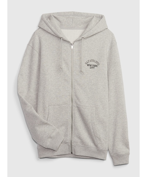 GAP（ギャップ） ジップアップパーカー M グレー メンズ : ZOZOTOWN