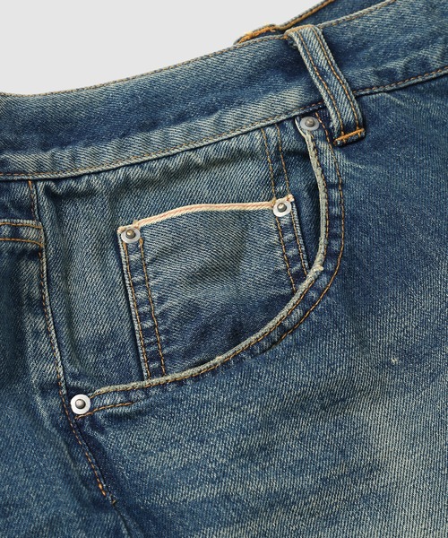 パンツ Distressed shorts メンズの画像