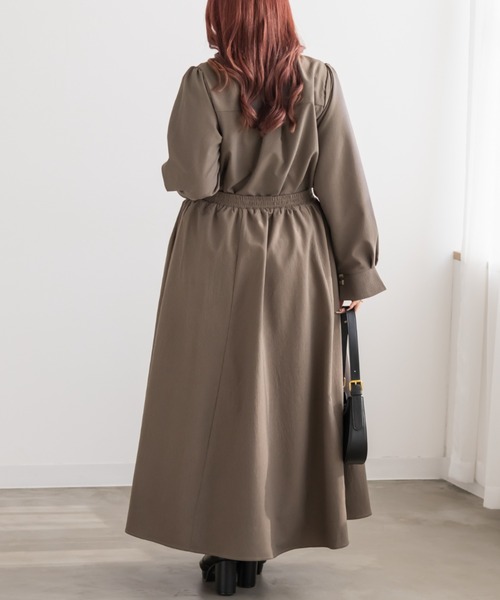 「CLETTE」 長袖ブラウス LL ブルー レディース_画像4