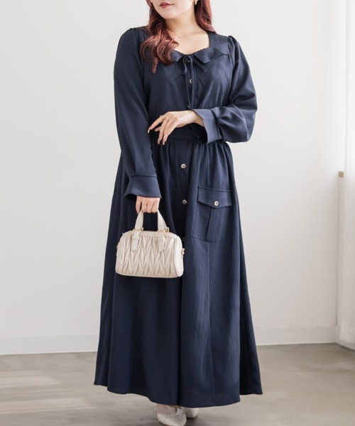 「CLETTE」 長袖ブラウス LL ブルー レディース_画像8