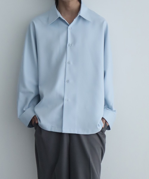 「welise」 長袖シャツ L ライトグレー メンズ_画像6