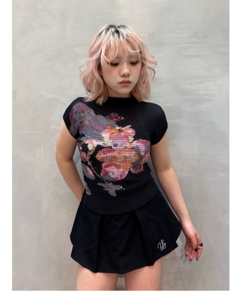 Desigual（デシグアル） ブラウス シャツ 夏 半袖 フラワープリント