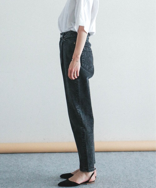 「FIL DE FER」 デニムパンツ 26 グレー レディース_画像9