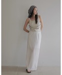 タンクトップ ノースリーブ Drape Cut...の詳細画像3